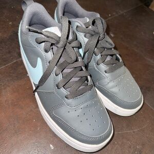 Gray and Blue Nike Sneakers